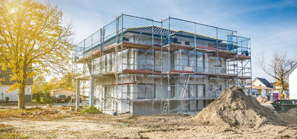 Eine Baustelle mit einem Projekt