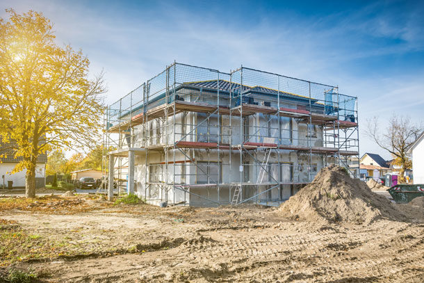 Eine Baustelle mit einem Projekt